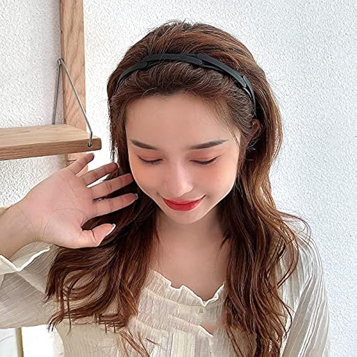 YangQian Retractable Pocket Headband Thin Plastic Flodable Hairband for Women with Teeth 3 pcs Retractable Hair Band for Women Men Girls Kids Folding Headband - Image 2